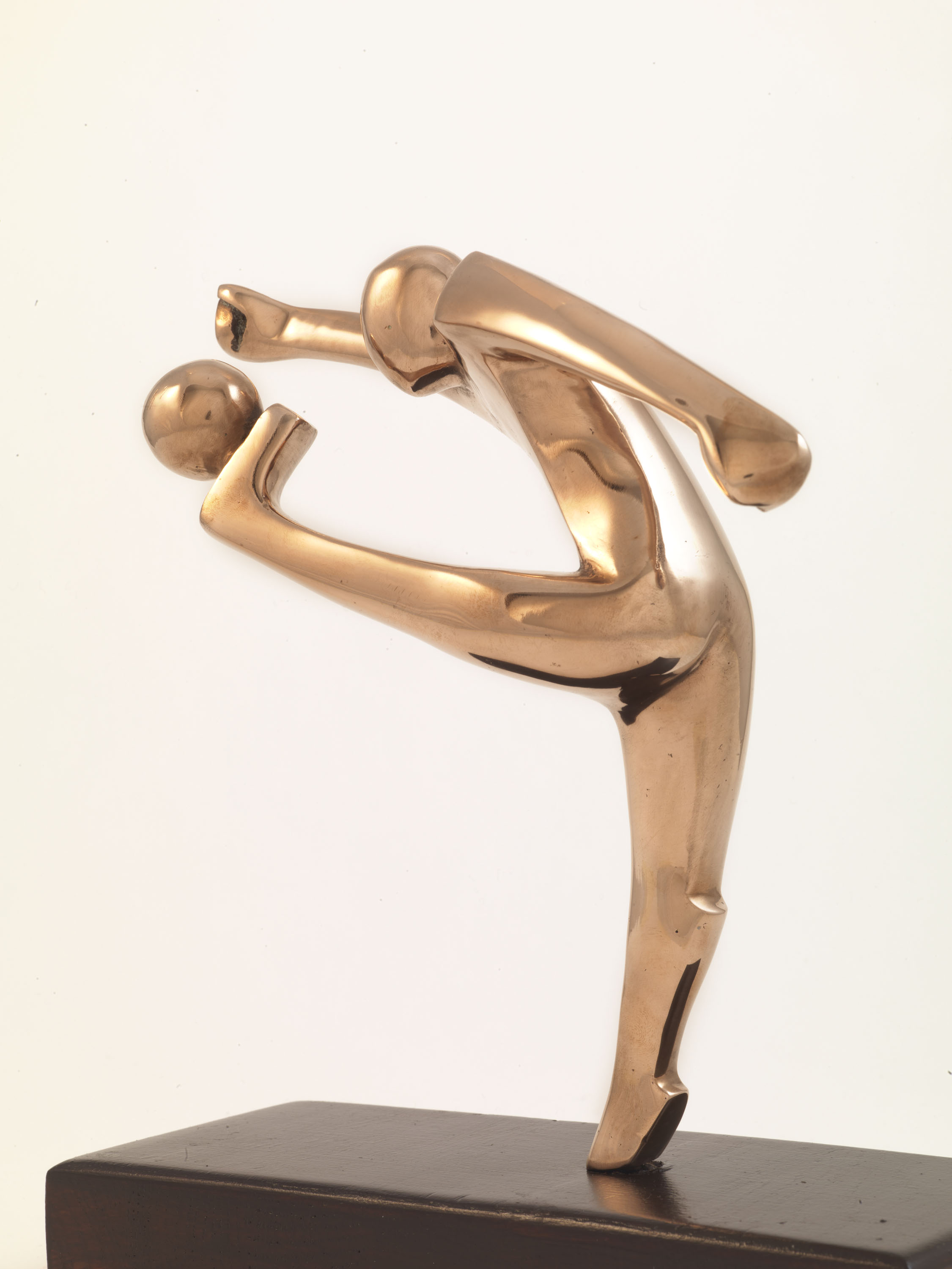 Football Player (Bronze) by Julia Godsiff